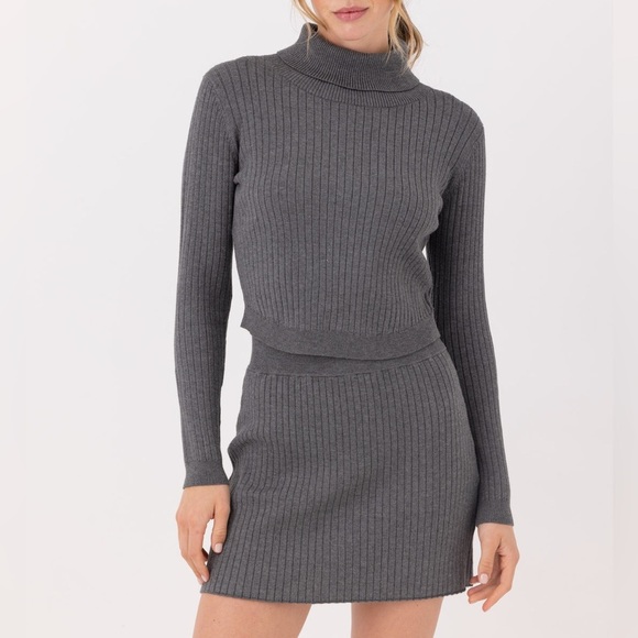 Anthropologie Dresses & Skirts - SUNDAYS Platinum Cali Sweater + Stuart Skirt Knit Matching Set